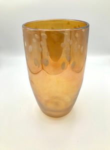 African Stained Glass Vase Set