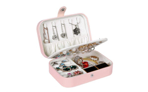 Pink Leather Jewelry Case