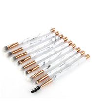 Load image into Gallery viewer, Marble Make Up Brush Set- 15 pc