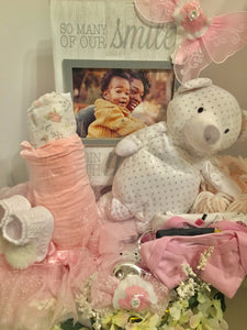 "Pretty in Pink" baby basket!