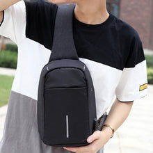 Load image into Gallery viewer, men Messenger Bags Rechargeable USB Anti-thief