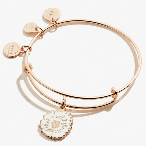 ROSE GOLD- bangle charm bracelet - miscellaneous charms