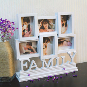 Family Picture Frames Photo Frame Wall Hanging Holder Display Home Decor Gift