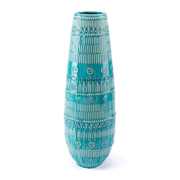 G.O.E Tribal Vase Blue